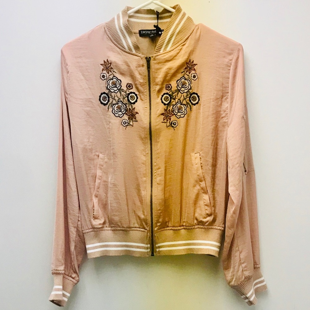 NWT Emboldened Bomber Living Doll Jacket. Size S